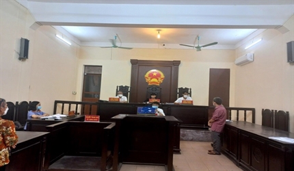 Viện kiểm sát - Tòa án nhân dân huyện Mỹ Đức phối hợp tổ chức phiên tòa...